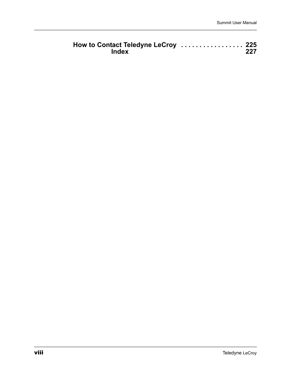 How to contact teledyne lecroy index 227 | Teledyne LeCroy PETracer Summit and Summit T2-16 PCIe User Manual User Manual | Page 8 / 244