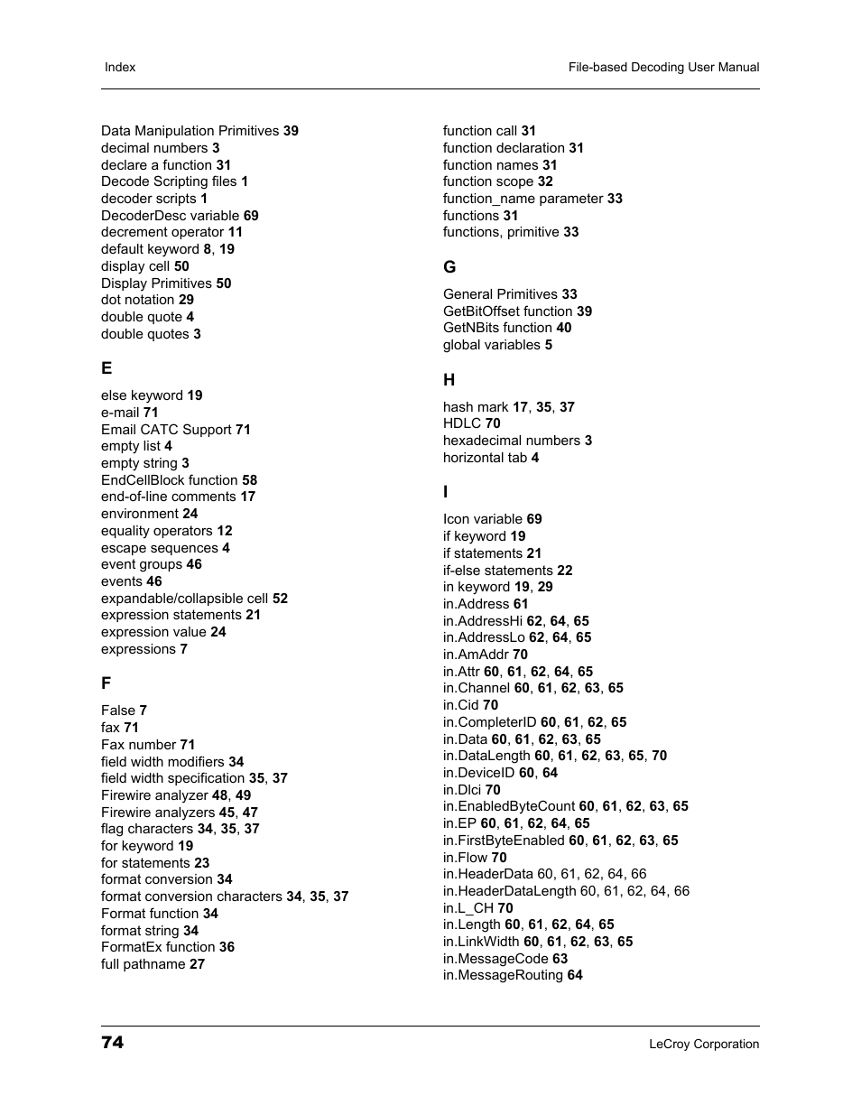 Teledyne LeCroy Protocol Analyzers File-Based Decoding User Manual User Manual | Page 80 / 82