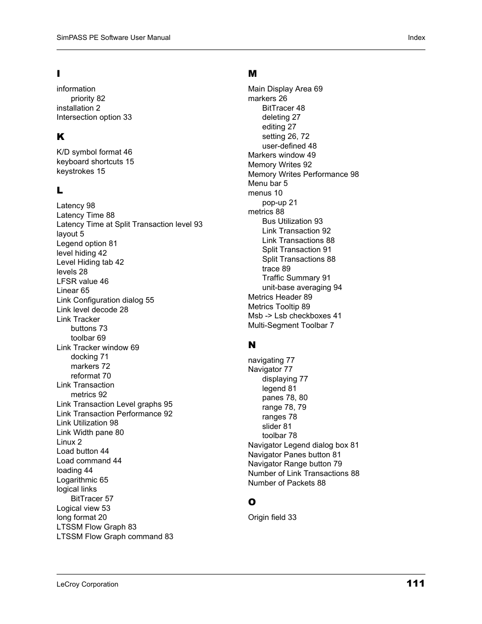 Teledyne LeCroy SimPASS PE PCI Express Software User Manual User Manual | Page 117 / 120