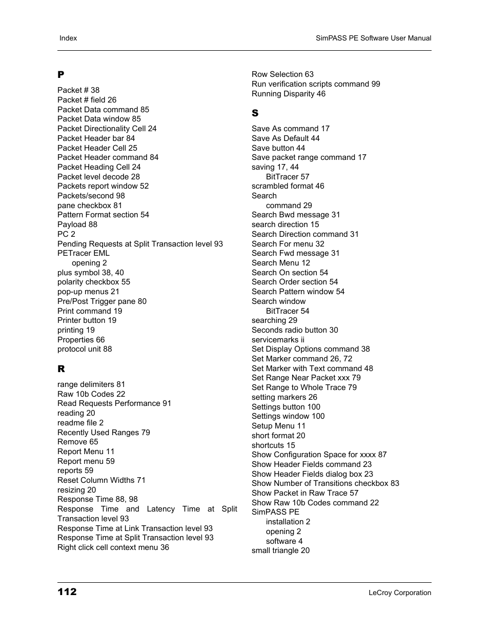 Teledyne LeCroy SimPASS PE PCI Express Software User Manual User Manual | Page 118 / 120