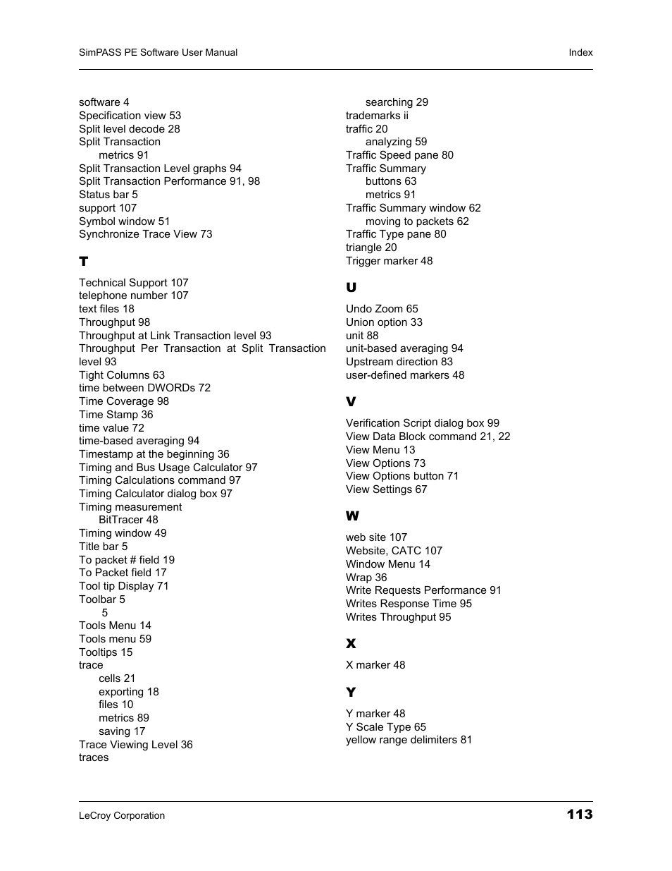 Teledyne LeCroy SimPASS PE PCI Express Software User Manual User Manual | Page 119 / 120