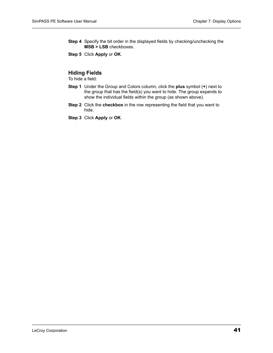 Teledyne LeCroy SimPASS PE PCI Express Software User Manual User Manual | Page 47 / 120