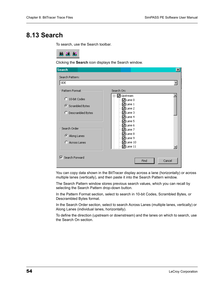 13 search | Teledyne LeCroy SimPASS PE PCI Express Software User Manual User Manual | Page 60 / 120