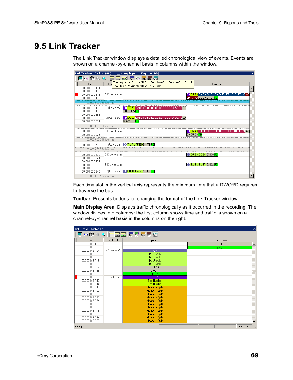 5 link tracker | Teledyne LeCroy SimPASS PE PCI Express Software User Manual User Manual | Page 75 / 120