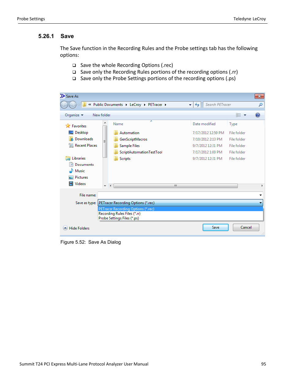 1 save | Teledyne LeCroy Summit T24 PCIe Multi-lane Protocol Analyzer User Manual User Manual | Page 107 / 244