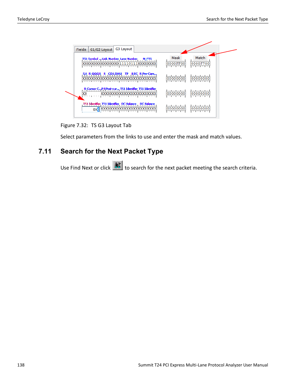 11 search for the next packet type | Teledyne LeCroy Summit T24 PCIe Multi-lane Protocol Analyzer User Manual User Manual | Page 150 / 244