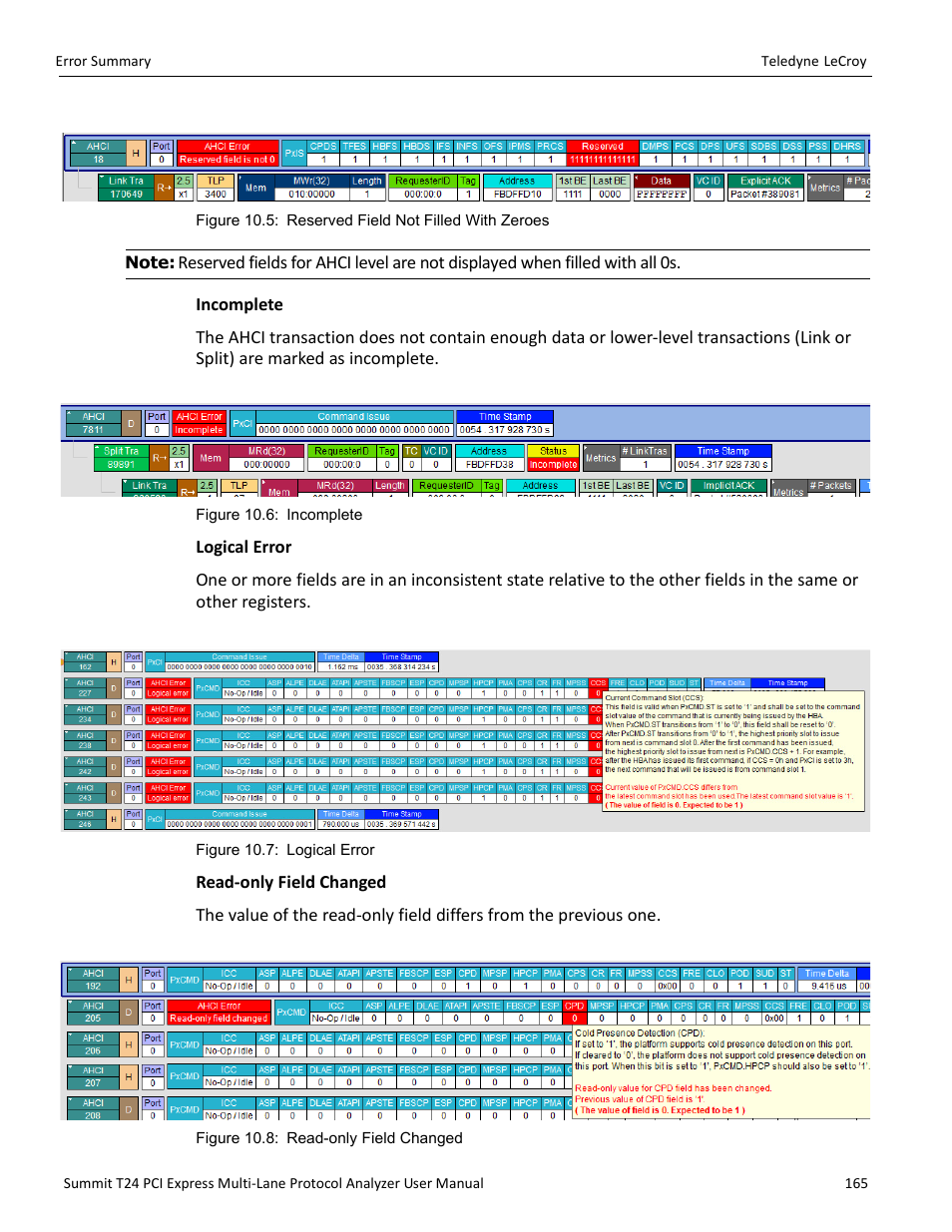 Teledyne LeCroy Summit T24 PCIe Multi-lane Protocol Analyzer User Manual User Manual | Page 177 / 244