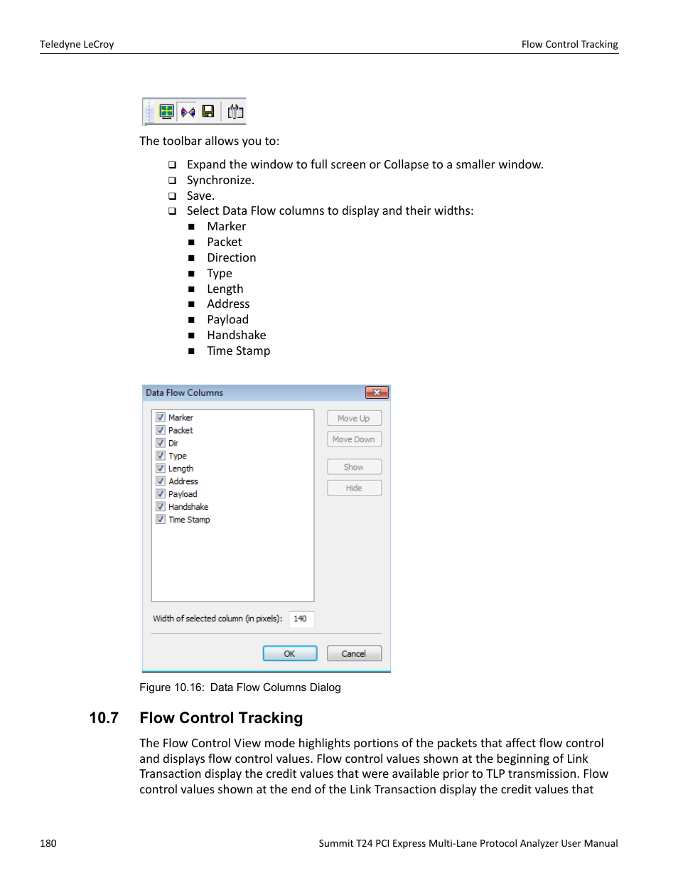 7 flow control tracking | Teledyne LeCroy Summit T24 PCIe Multi-lane Protocol Analyzer User Manual User Manual | Page 192 / 244