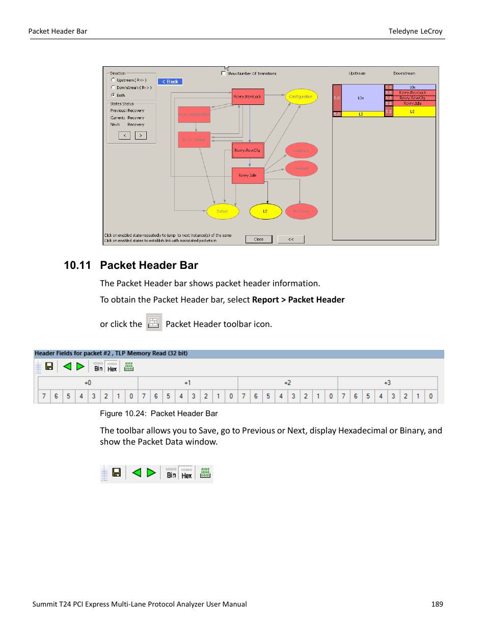 11 packet header bar | Teledyne LeCroy Summit T24 PCIe Multi-lane Protocol Analyzer User Manual User Manual | Page 201 / 244