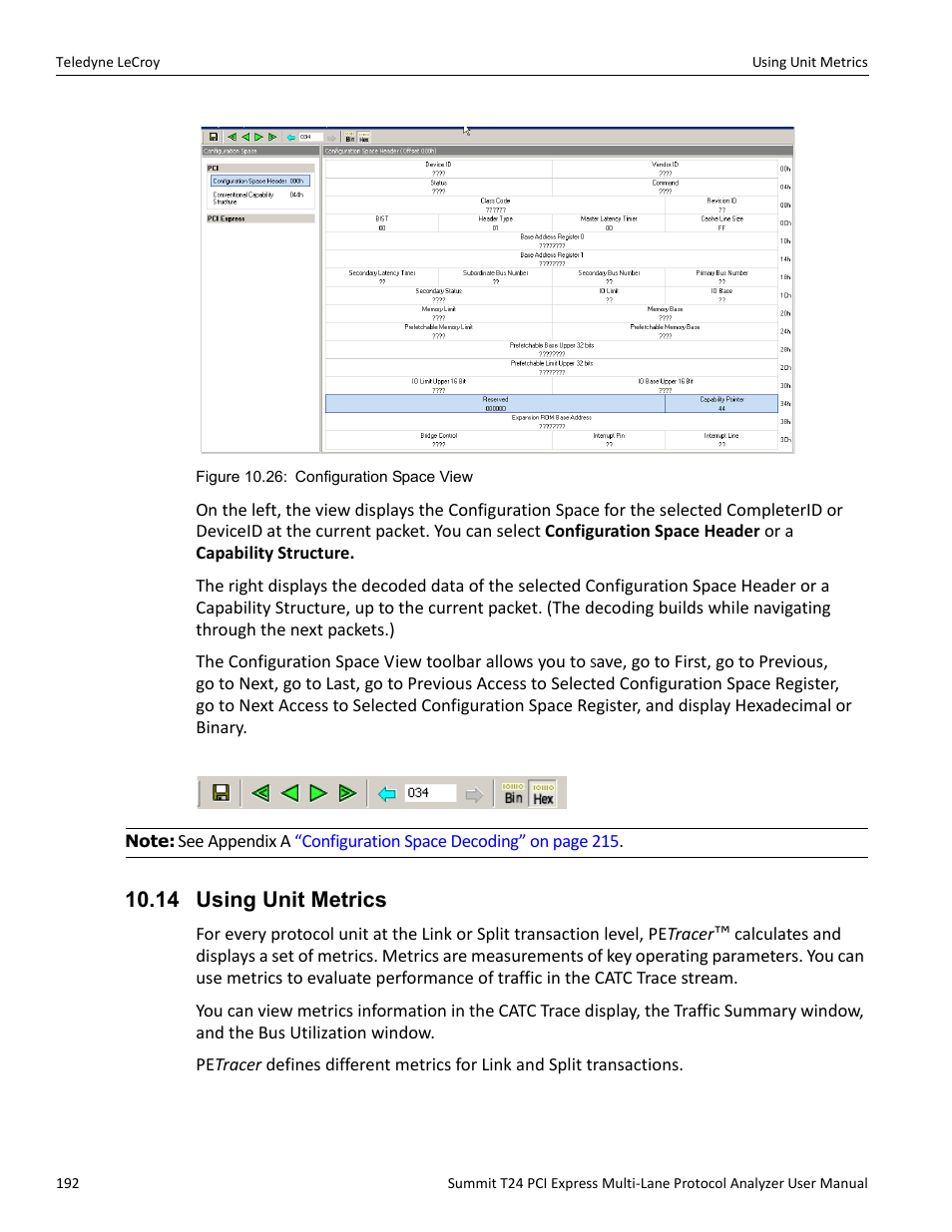 14 using unit metrics | Teledyne LeCroy Summit T24 PCIe Multi-lane Protocol Analyzer User Manual User Manual | Page 204 / 244