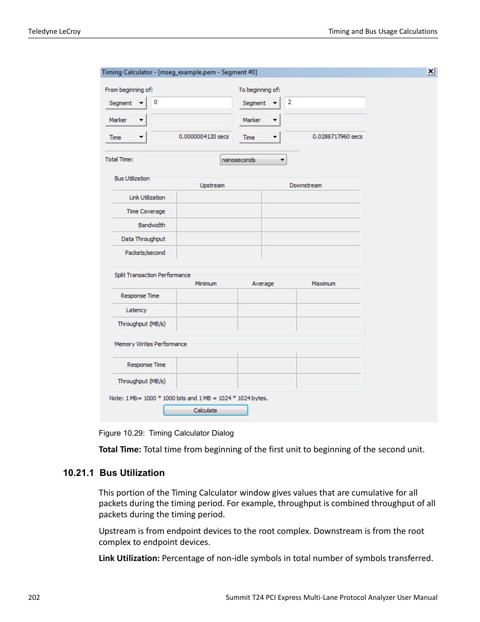 1 bus utilization | Teledyne LeCroy Summit T24 PCIe Multi-lane Protocol Analyzer User Manual User Manual | Page 214 / 244