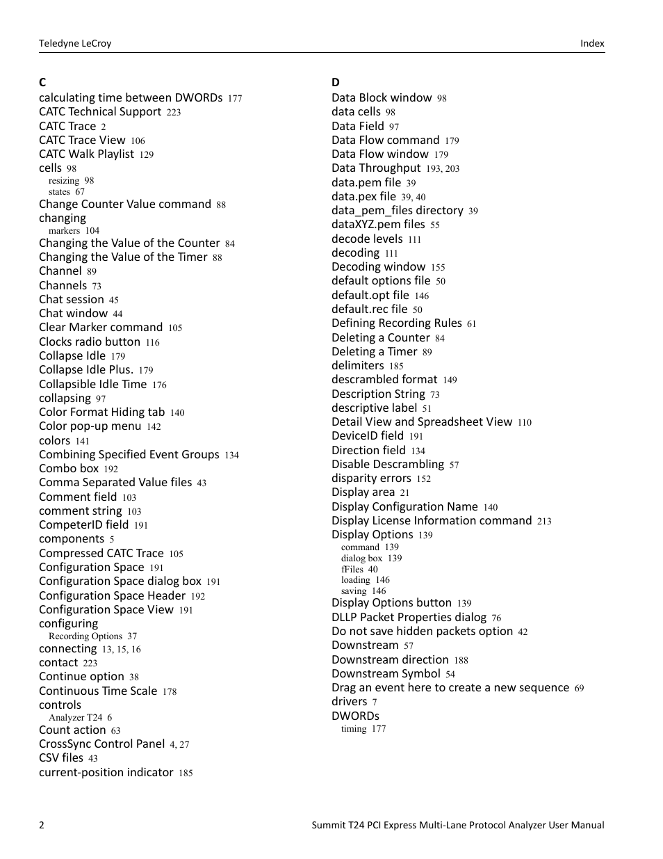 Teledyne LeCroy Summit T24 PCIe Multi-lane Protocol Analyzer User Manual User Manual | Page 238 / 244