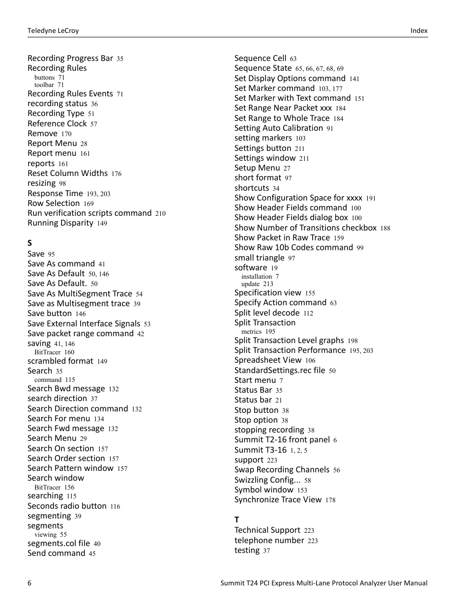 Teledyne LeCroy Summit T24 PCIe Multi-lane Protocol Analyzer User Manual User Manual | Page 242 / 244
