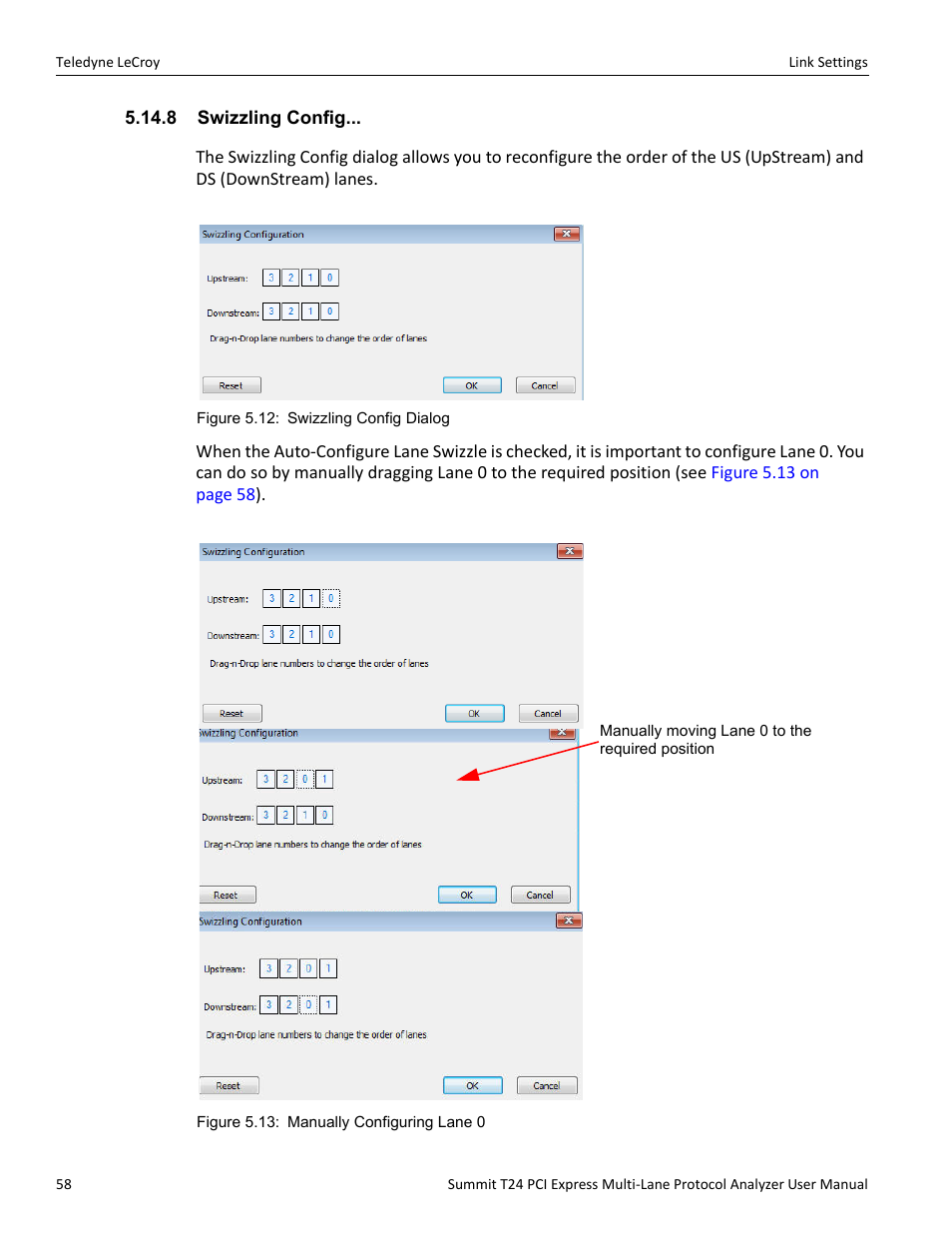 8 swizzling config | Teledyne LeCroy Summit T24 PCIe Multi-lane Protocol Analyzer User Manual User Manual | Page 70 / 244