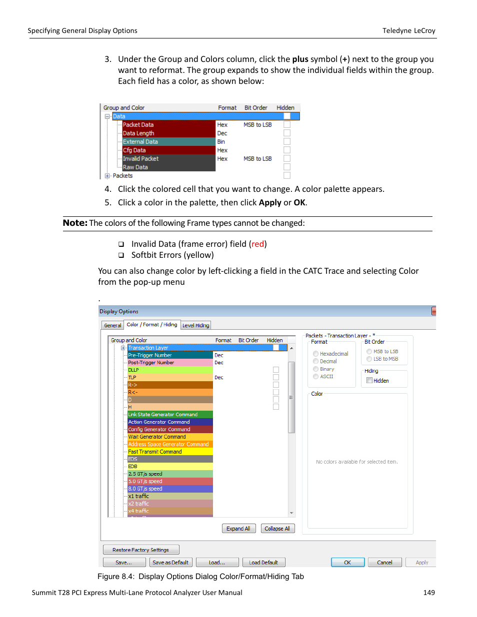 Teledyne LeCroy Summit T28 PCIe Multi-lane Protocol Analyzer User Manual User Manual | Page 161 / 256
