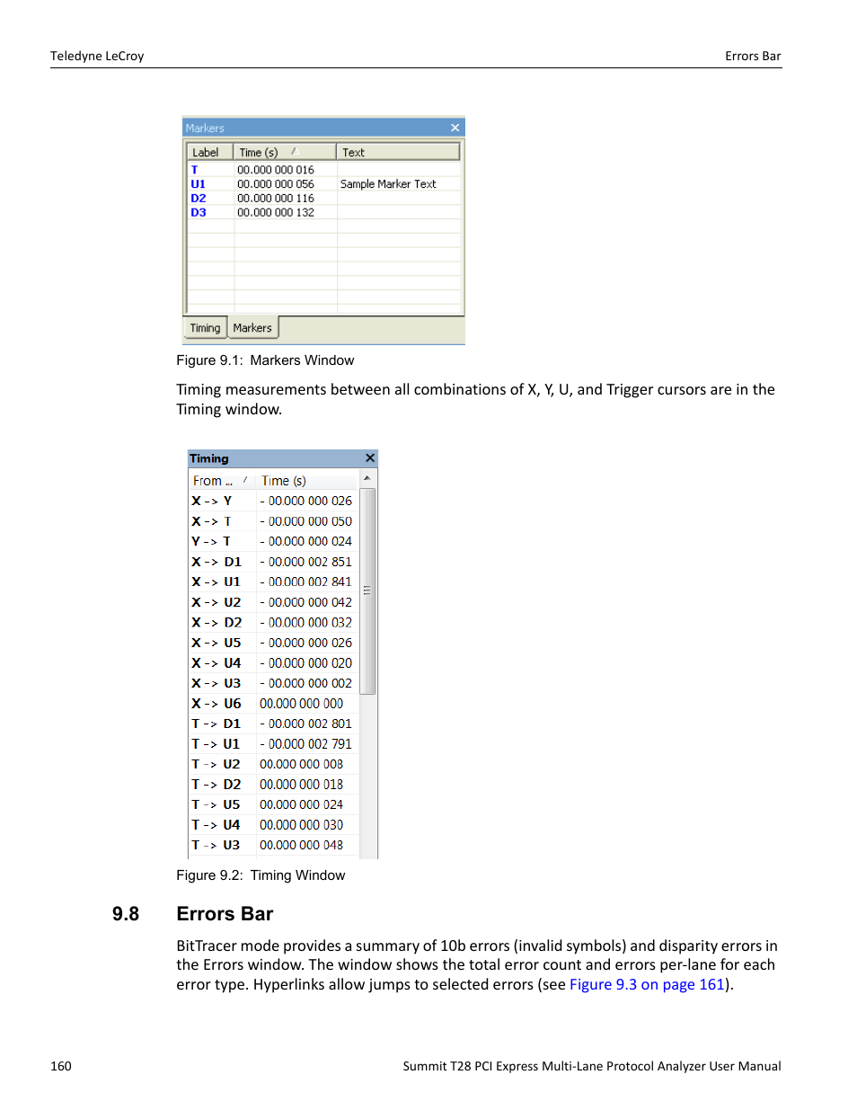 8 errors bar | Teledyne LeCroy Summit T28 PCIe Multi-lane Protocol Analyzer User Manual User Manual | Page 172 / 256