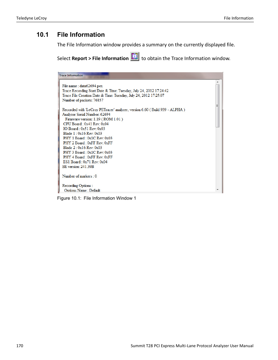 1 file information | Teledyne LeCroy Summit T28 PCIe Multi-lane Protocol Analyzer User Manual User Manual | Page 182 / 256
