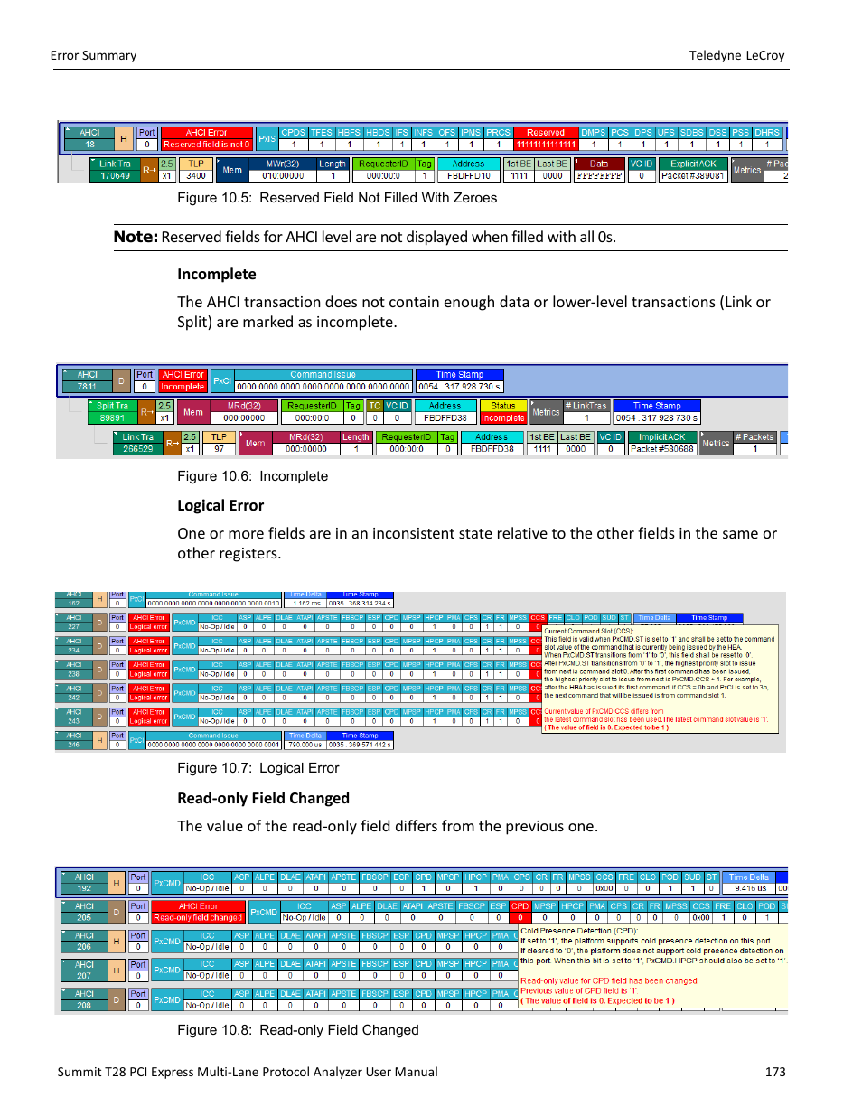 Teledyne LeCroy Summit T28 PCIe Multi-lane Protocol Analyzer User Manual User Manual | Page 185 / 256