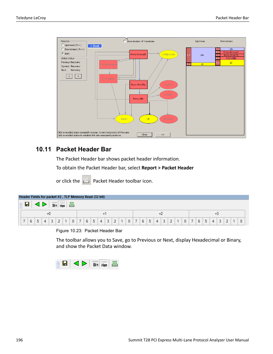 11 packet header bar | Teledyne LeCroy Summit T28 PCIe Multi-lane Protocol Analyzer User Manual User Manual | Page 208 / 256