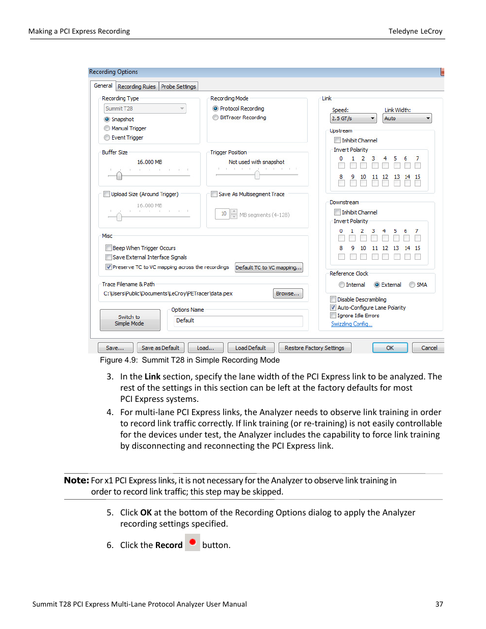 Teledyne LeCroy Summit T28 PCIe Multi-lane Protocol Analyzer User Manual User Manual | Page 49 / 256