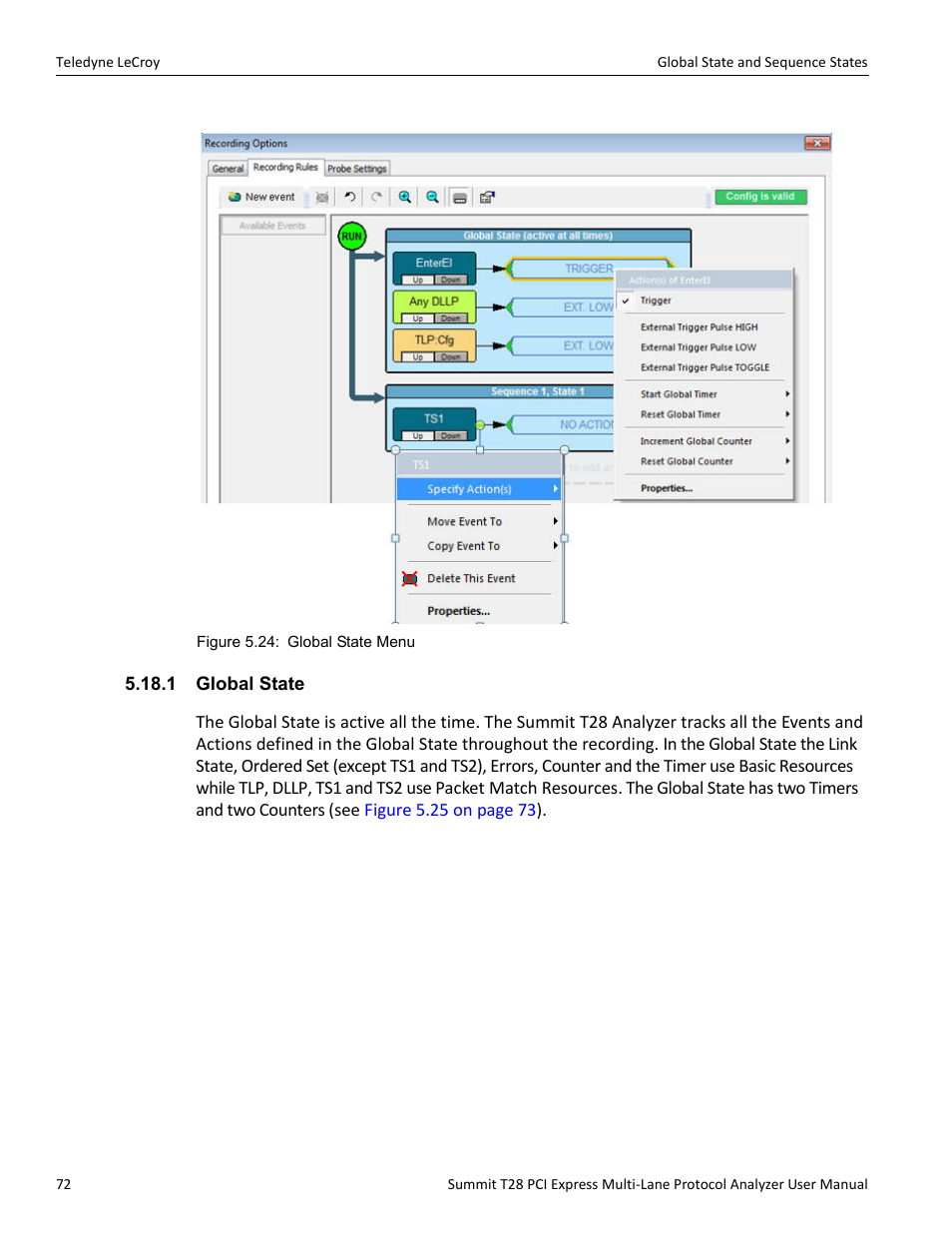 1 global state | Teledyne LeCroy Summit T28 PCIe Multi-lane Protocol Analyzer User Manual User Manual | Page 84 / 256
