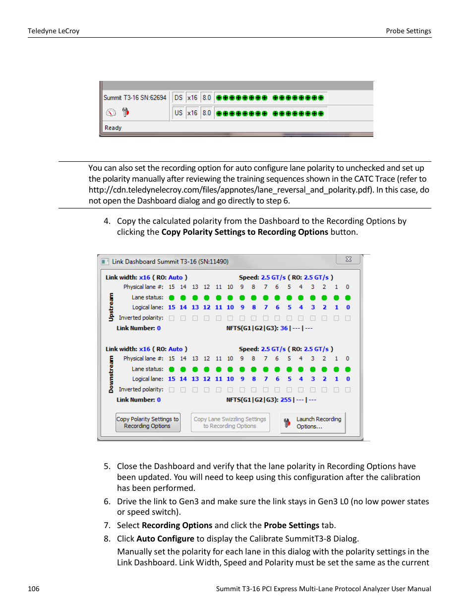 Teledyne LeCroy Summit T3-16 PCIe Multi-lane Protocol Analyzer User Manual User Manual | Page 118 / 266