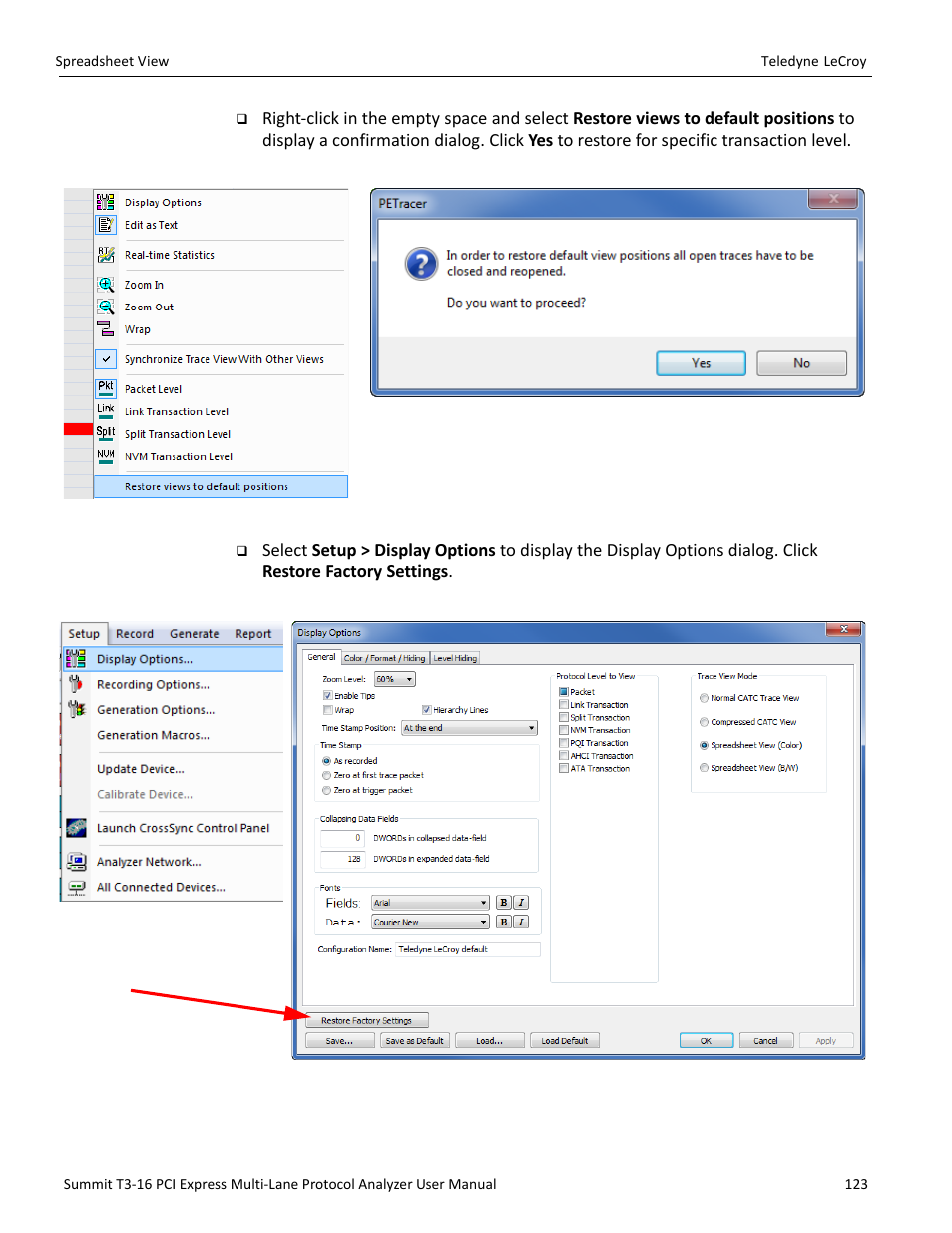 Teledyne LeCroy Summit T3-16 PCIe Multi-lane Protocol Analyzer User Manual User Manual | Page 135 / 266