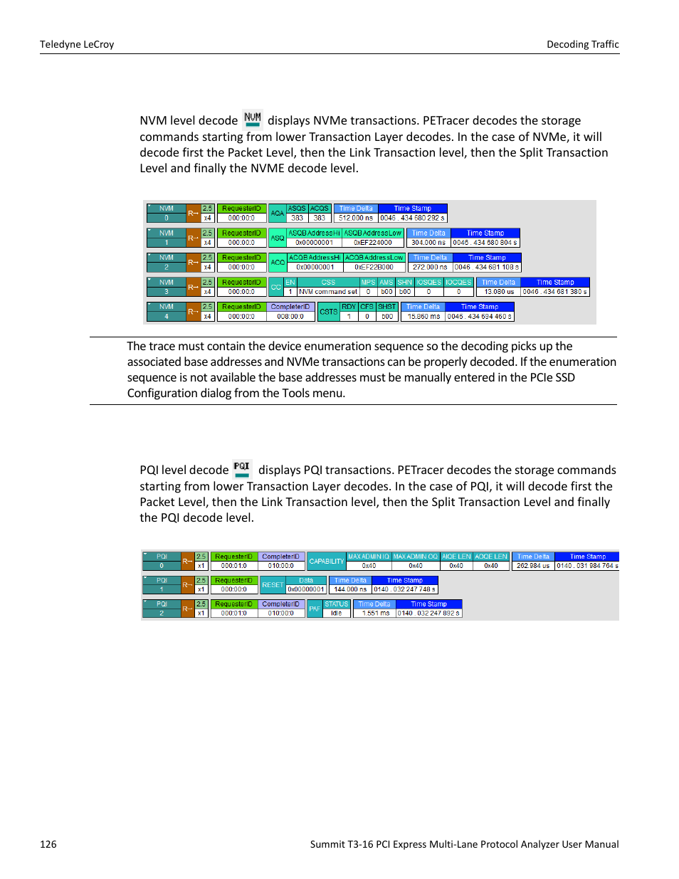 4 nvm, 5 pqi | Teledyne LeCroy Summit T3-16 PCIe Multi-lane Protocol Analyzer User Manual User Manual | Page 138 / 266