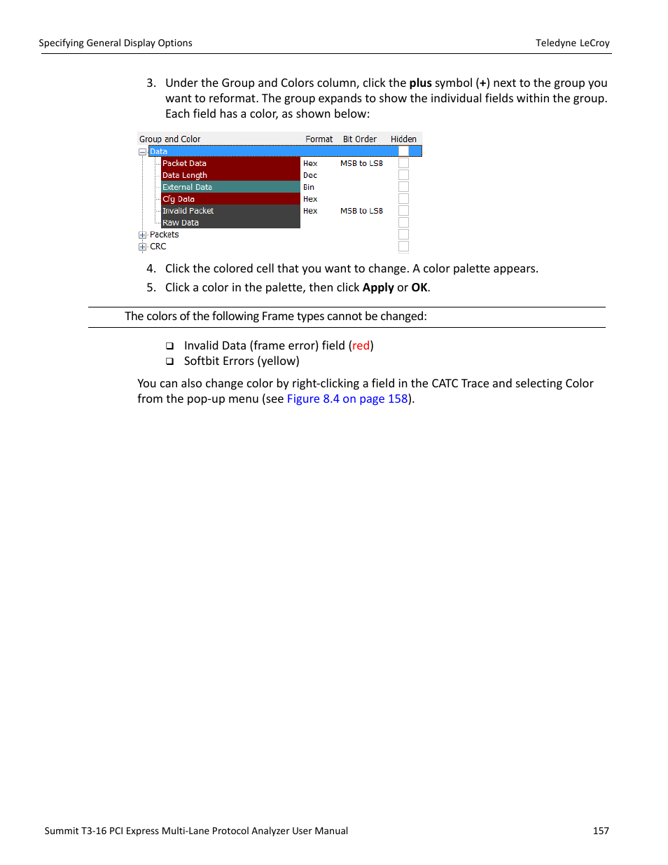 Teledyne LeCroy Summit T3-16 PCIe Multi-lane Protocol Analyzer User Manual User Manual | Page 169 / 266