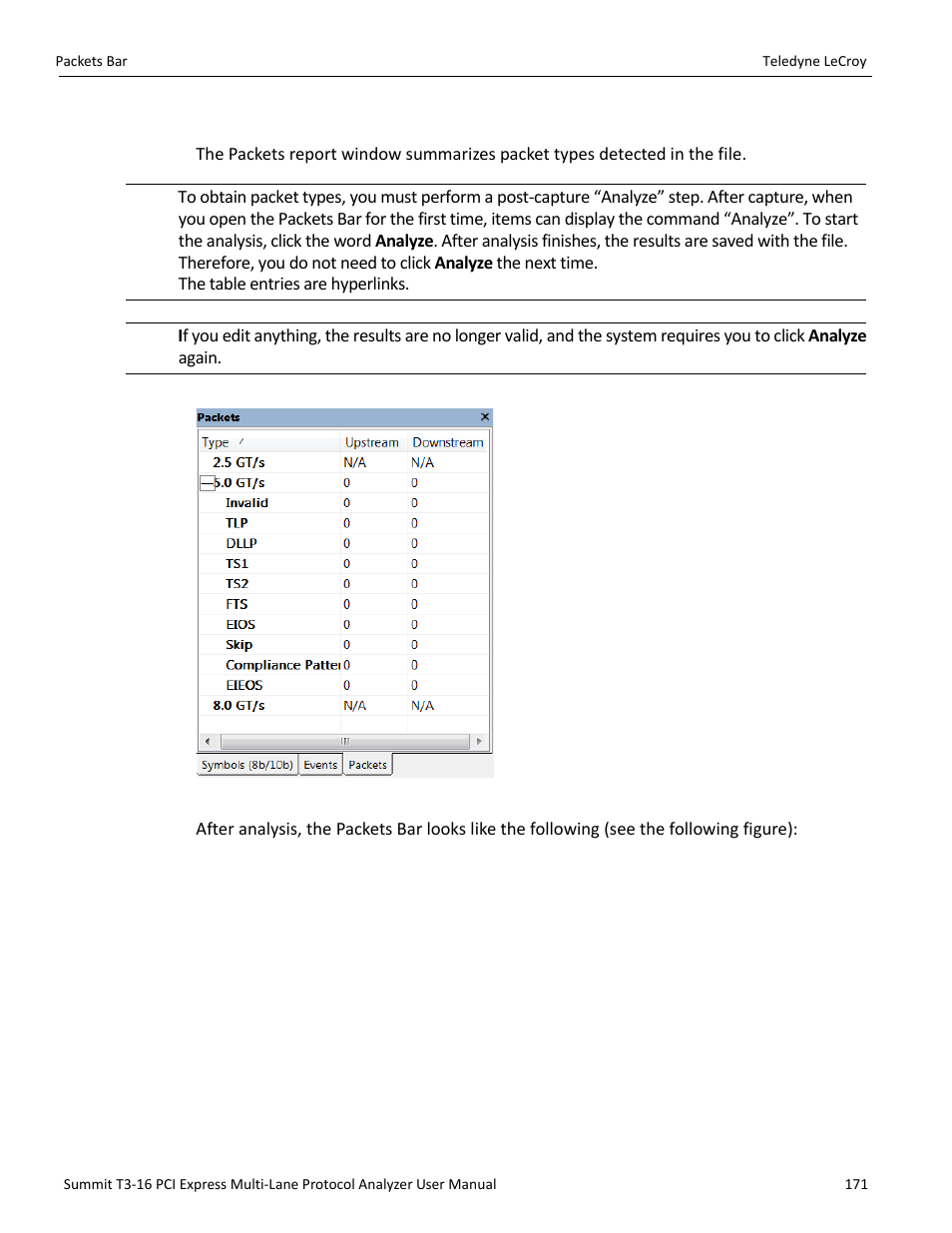 12 packets bar | Teledyne LeCroy Summit T3-16 PCIe Multi-lane Protocol Analyzer User Manual User Manual | Page 183 / 266