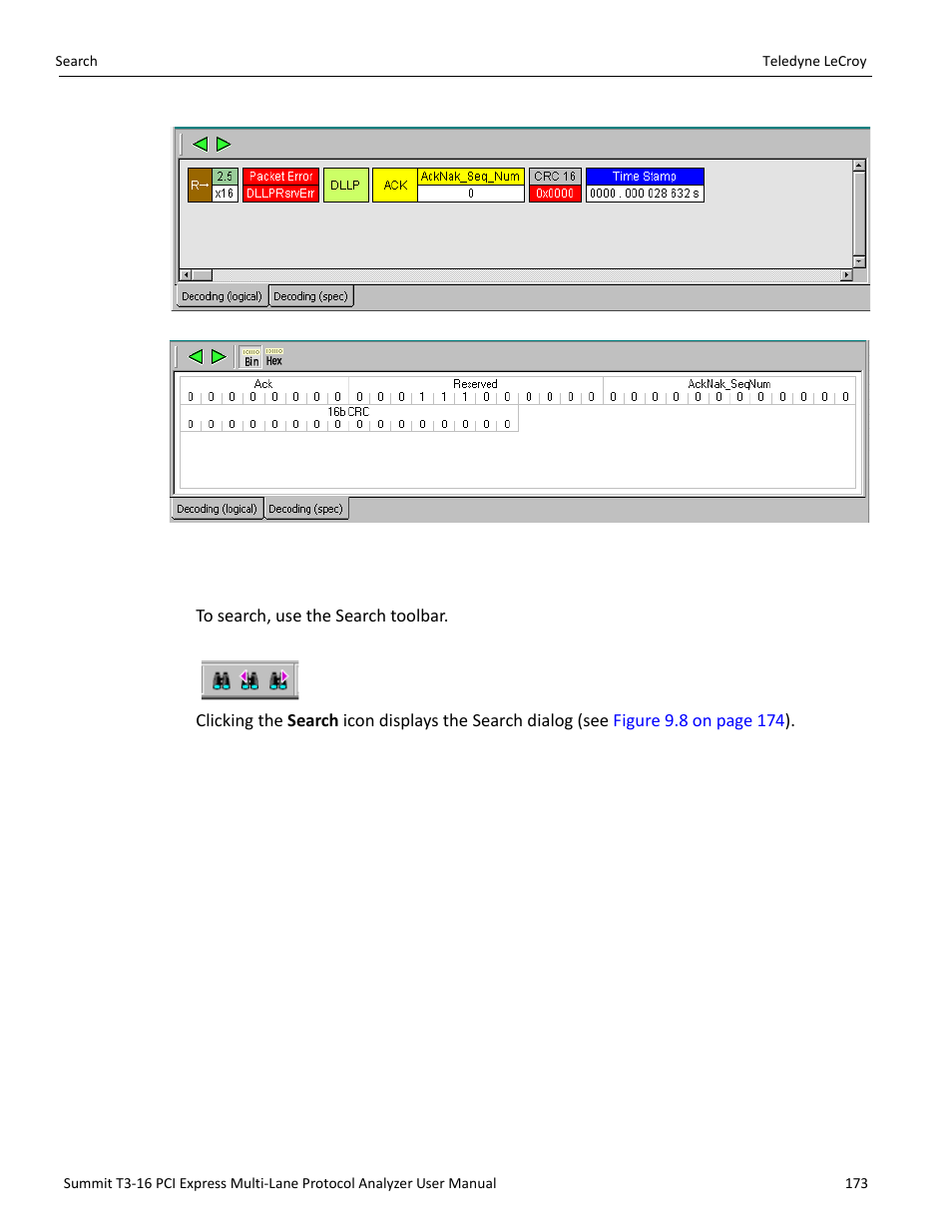 14 search | Teledyne LeCroy Summit T3-16 PCIe Multi-lane Protocol Analyzer User Manual User Manual | Page 185 / 266