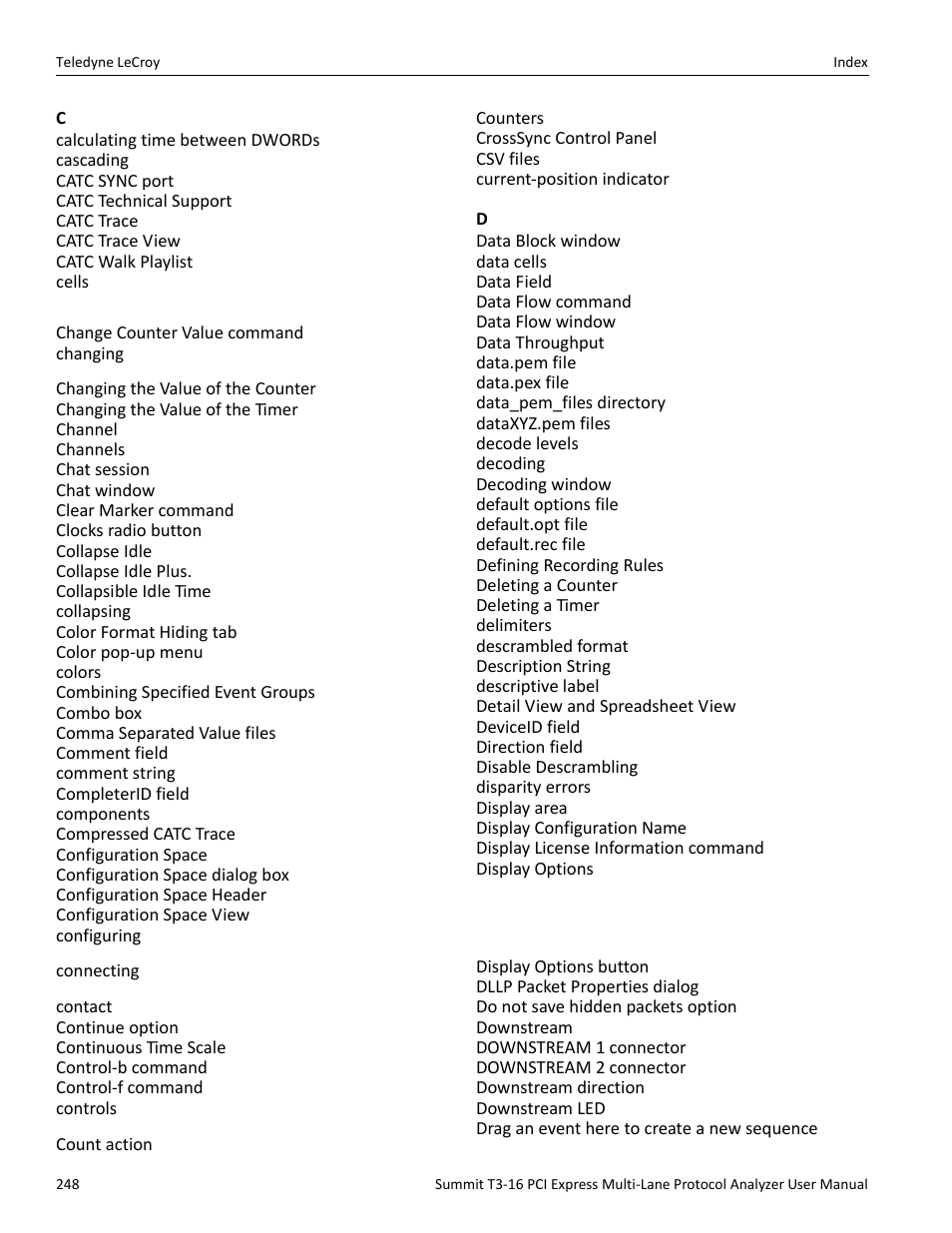Teledyne LeCroy Summit T3-16 PCIe Multi-lane Protocol Analyzer User Manual User Manual | Page 260 / 266