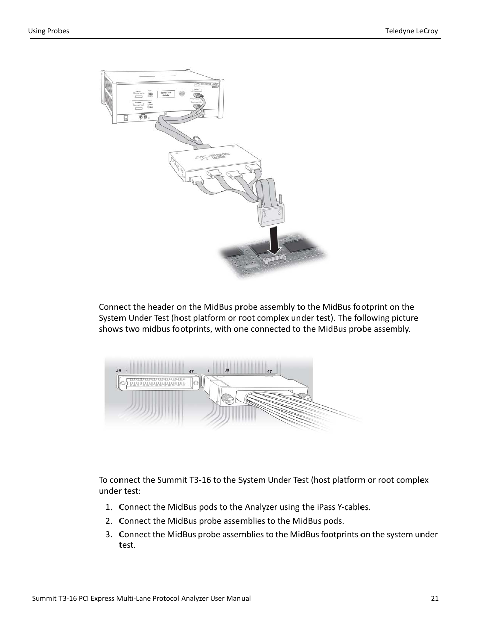 Connection procedure, Figure 3.17 on | Teledyne LeCroy Summit T3-16 PCIe Multi-lane Protocol Analyzer User Manual User Manual | Page 33 / 266
