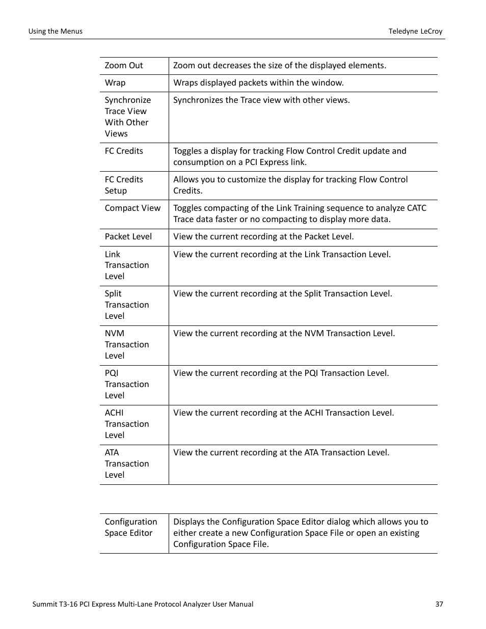 8 tools menu | Teledyne LeCroy Summit T3-16 PCIe Multi-lane Protocol Analyzer User Manual User Manual | Page 49 / 266
