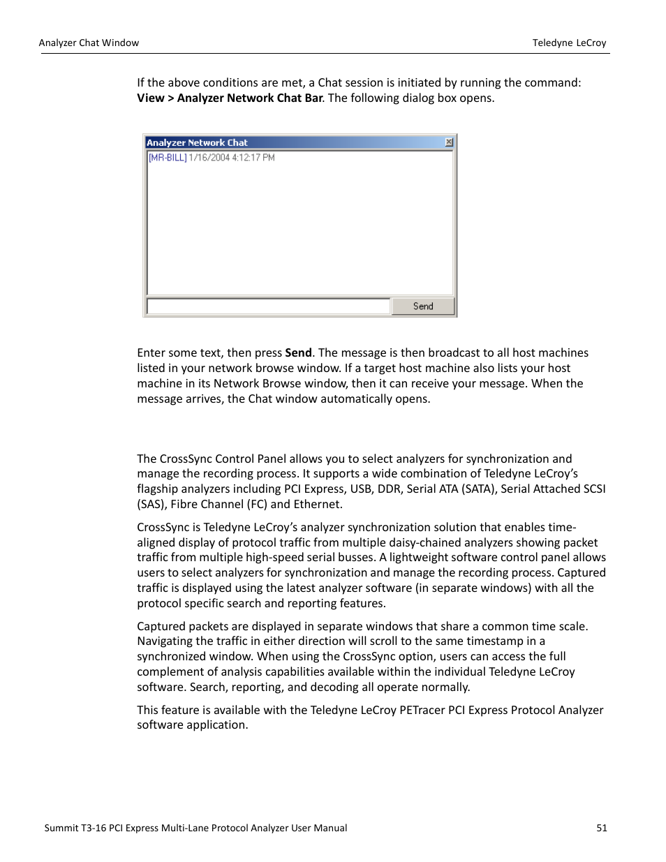 1 crosssync control panel | Teledyne LeCroy Summit T3-16 PCIe Multi-lane Protocol Analyzer User Manual User Manual | Page 63 / 266