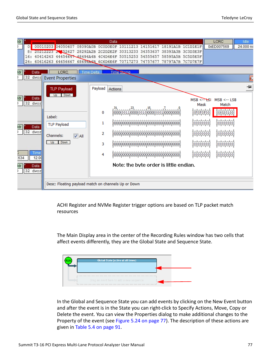 18 global state and sequence states | Teledyne LeCroy Summit T3-16 PCIe Multi-lane Protocol Analyzer User Manual User Manual | Page 89 / 266