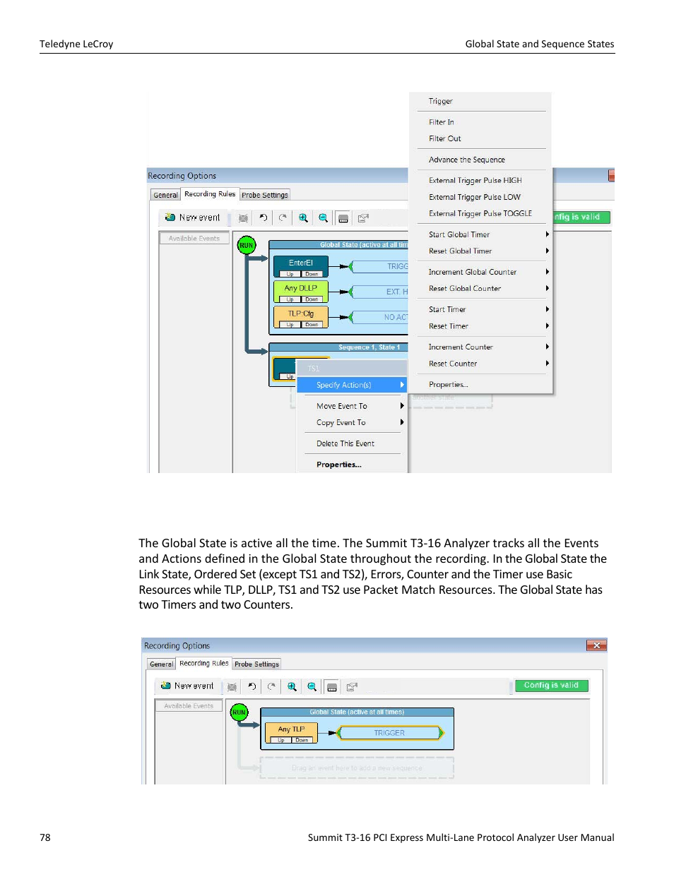 1 global state | Teledyne LeCroy Summit T3-16 PCIe Multi-lane Protocol Analyzer User Manual User Manual | Page 90 / 266