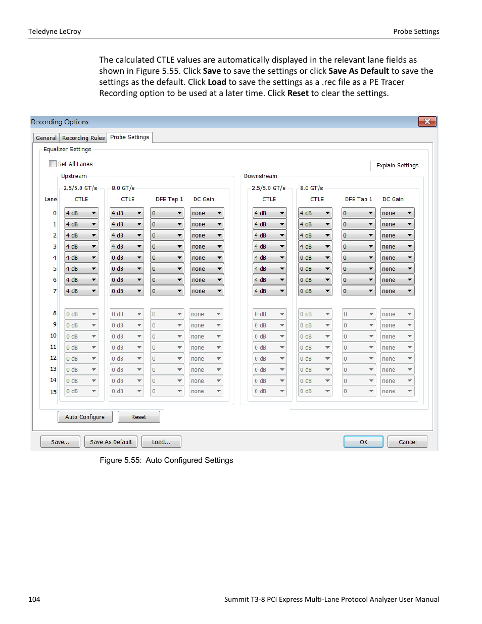 Teledyne LeCroy Summit T3-8 PCIe Multi-lane Protocol Analyzer User Manual User Manual | Page 116 / 266