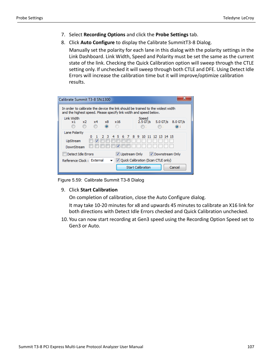 Teledyne LeCroy Summit T3-8 PCIe Multi-lane Protocol Analyzer User Manual User Manual | Page 119 / 266