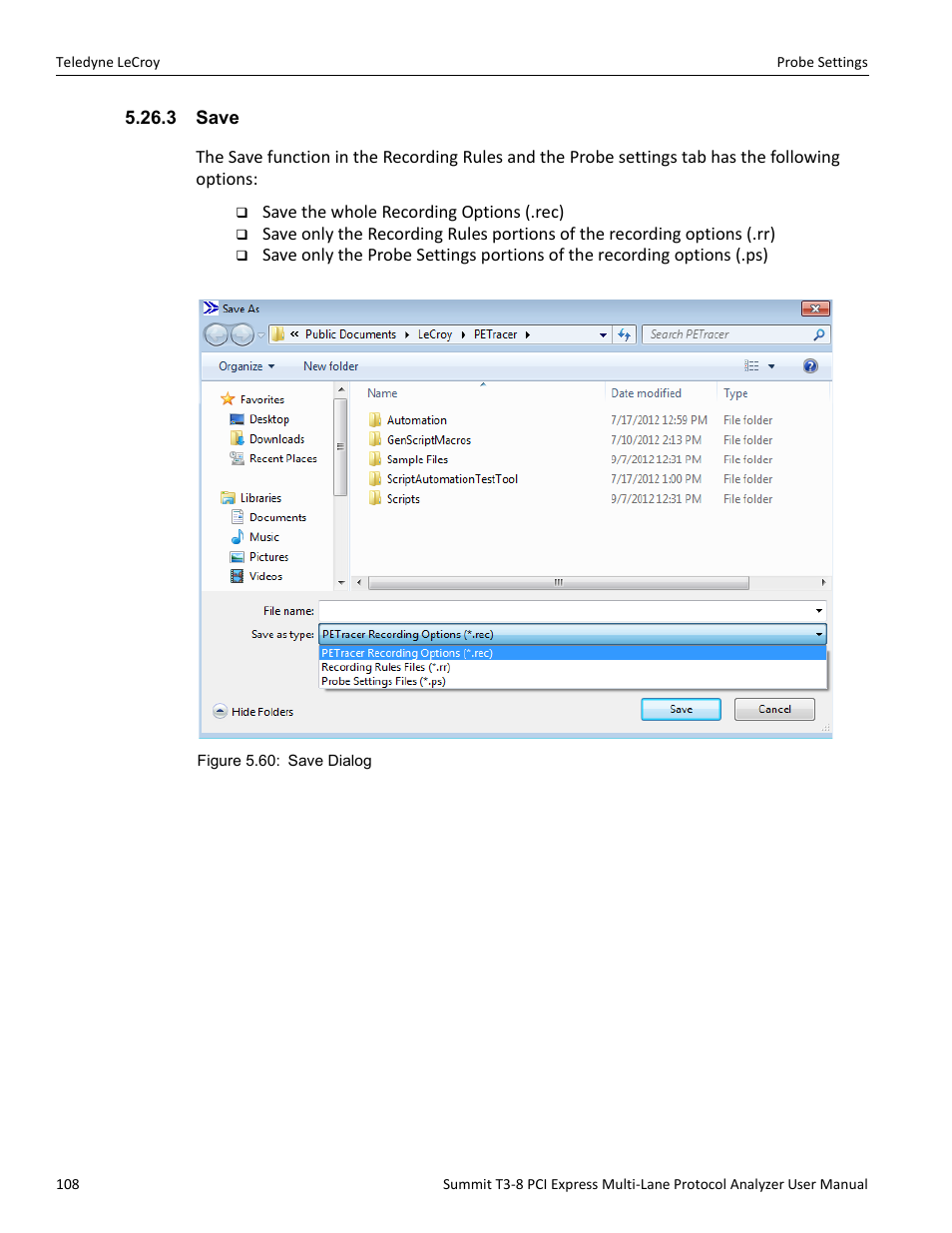 3 save | Teledyne LeCroy Summit T3-8 PCIe Multi-lane Protocol Analyzer User Manual User Manual | Page 120 / 266