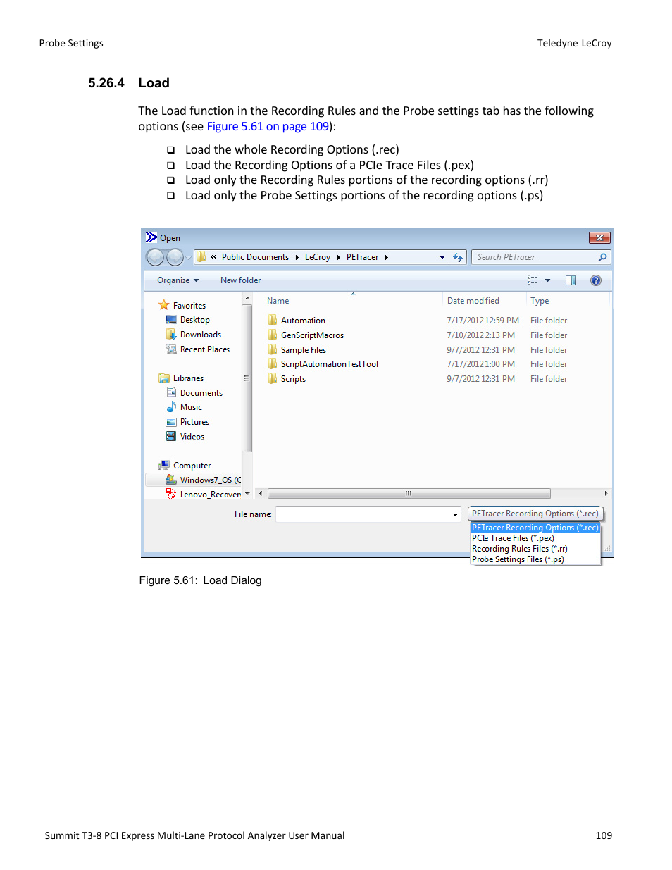 4 load | Teledyne LeCroy Summit T3-8 PCIe Multi-lane Protocol Analyzer User Manual User Manual | Page 121 / 266