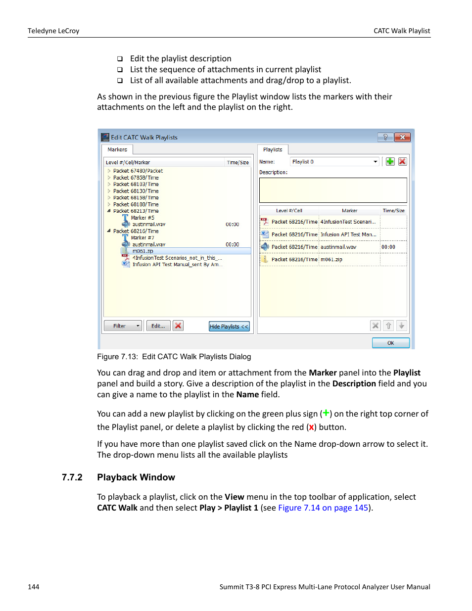 2 playback window | Teledyne LeCroy Summit T3-8 PCIe Multi-lane Protocol Analyzer User Manual User Manual | Page 156 / 266