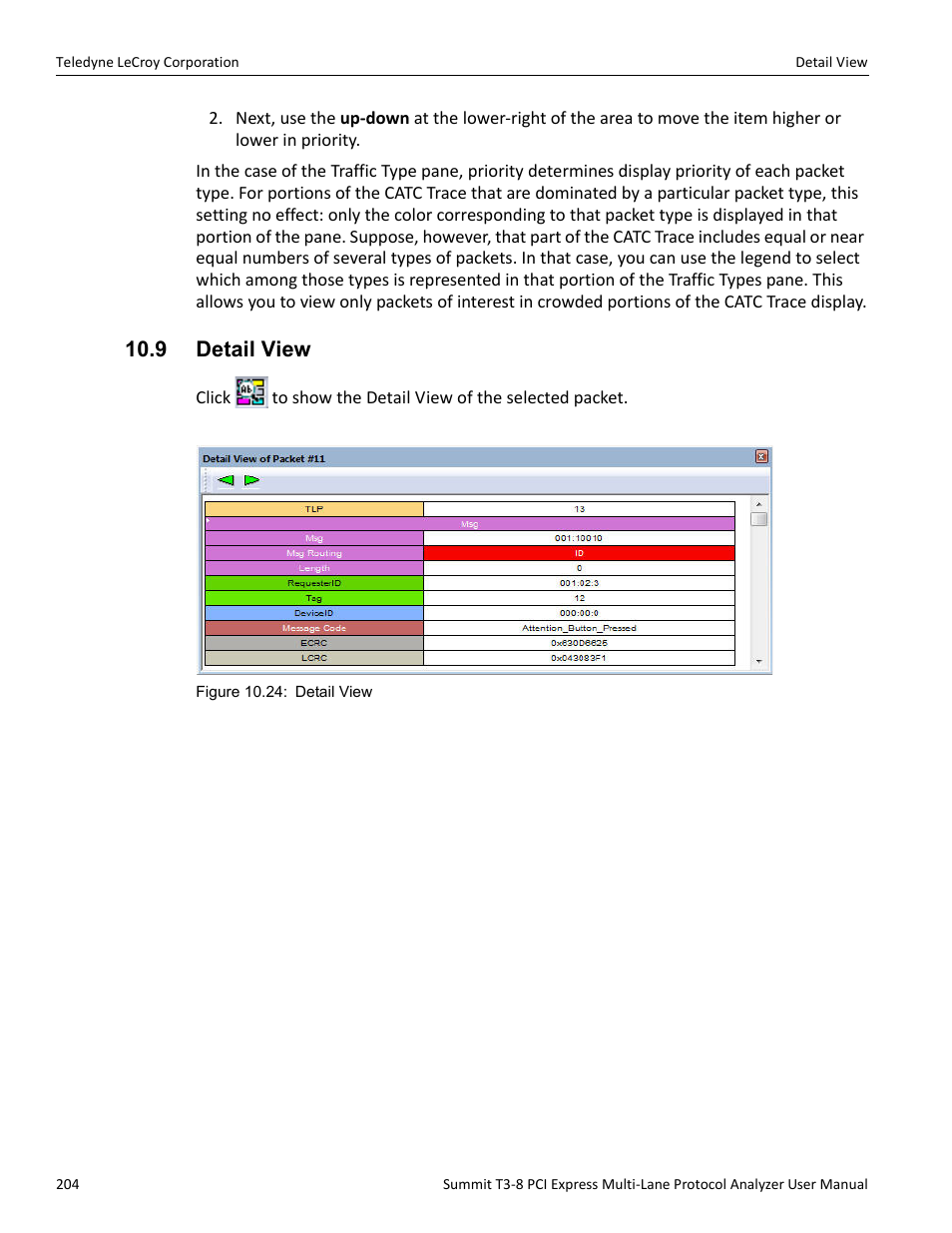 9 detail view | Teledyne LeCroy Summit T3-8 PCIe Multi-lane Protocol Analyzer User Manual User Manual | Page 216 / 266