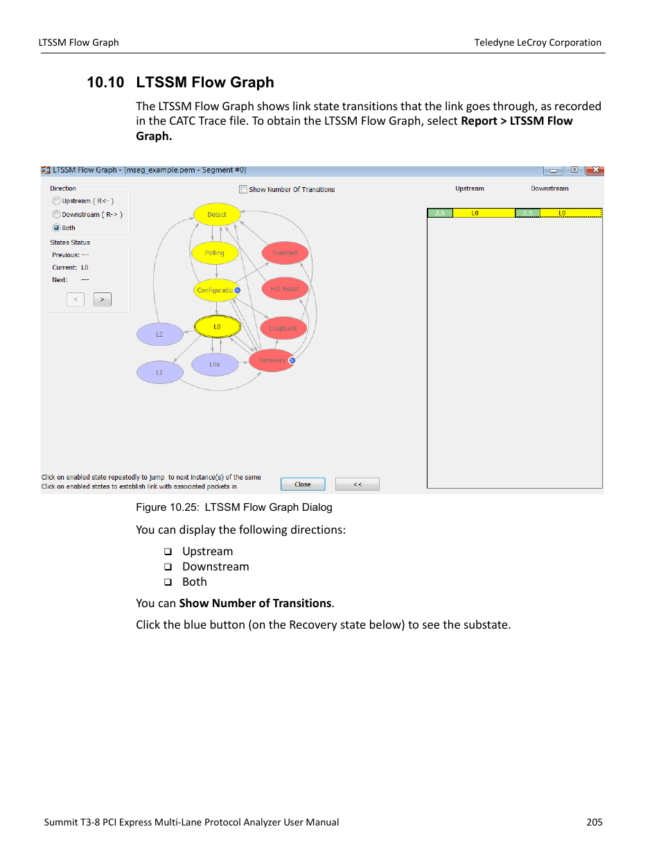 10 ltssm flow graph | Teledyne LeCroy Summit T3-8 PCIe Multi-lane Protocol Analyzer User Manual User Manual | Page 217 / 266