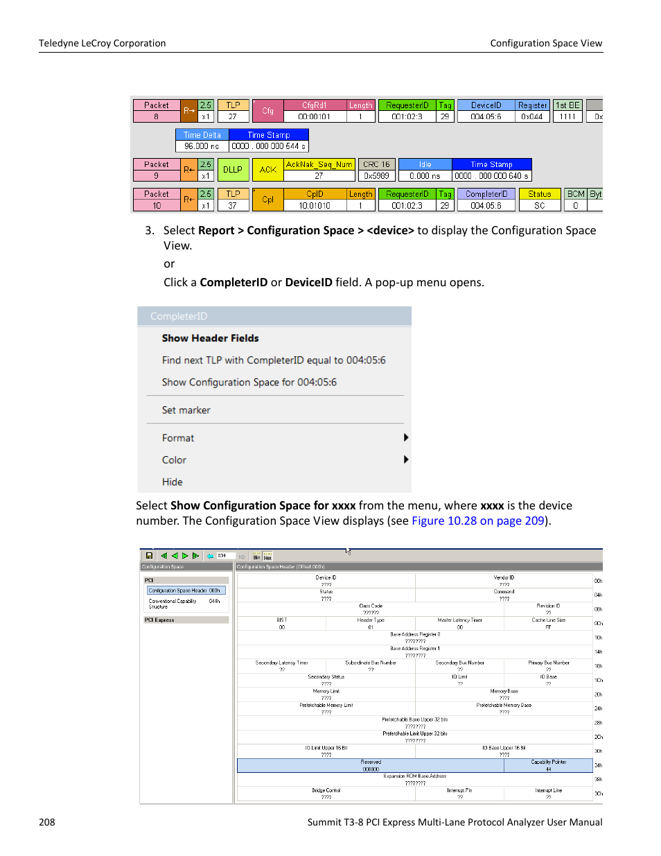 Teledyne LeCroy Summit T3-8 PCIe Multi-lane Protocol Analyzer User Manual User Manual | Page 220 / 266