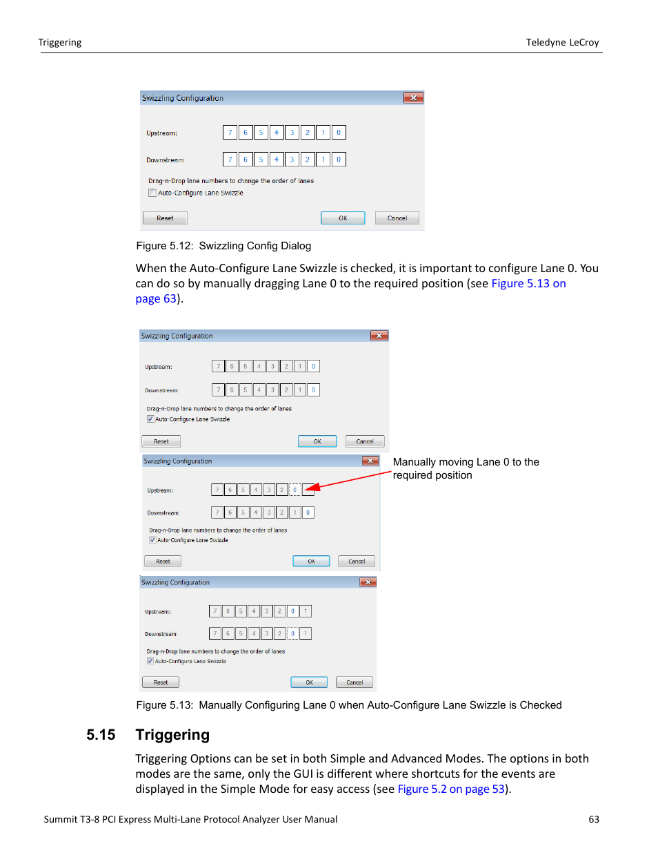 15 triggering | Teledyne LeCroy Summit T3-8 PCIe Multi-lane Protocol Analyzer User Manual User Manual | Page 75 / 266