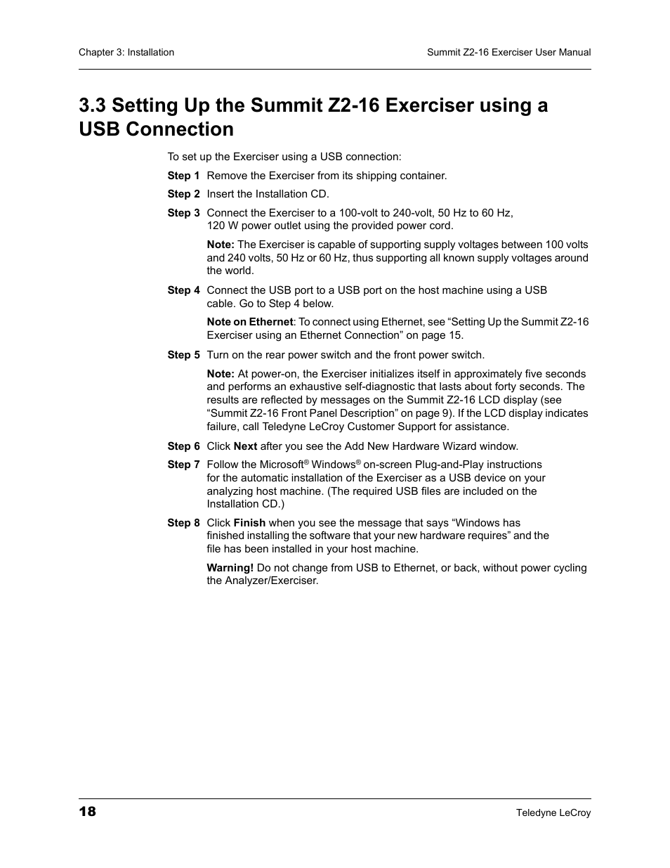 Teledyne LeCroy Summit Z2-16 PCI Express Multi-lane Exerciser User Manual User Manual | Page 22 / 84