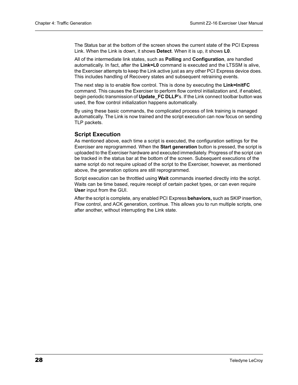Teledyne LeCroy Summit Z2-16 PCI Express Multi-lane Exerciser User Manual User Manual | Page 32 / 84