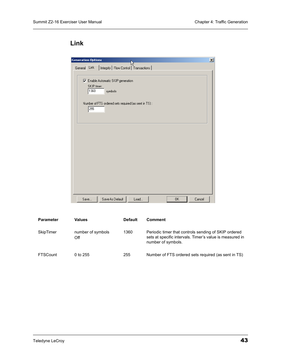 Link | Teledyne LeCroy Summit Z2-16 PCI Express Multi-lane Exerciser User Manual User Manual | Page 47 / 84