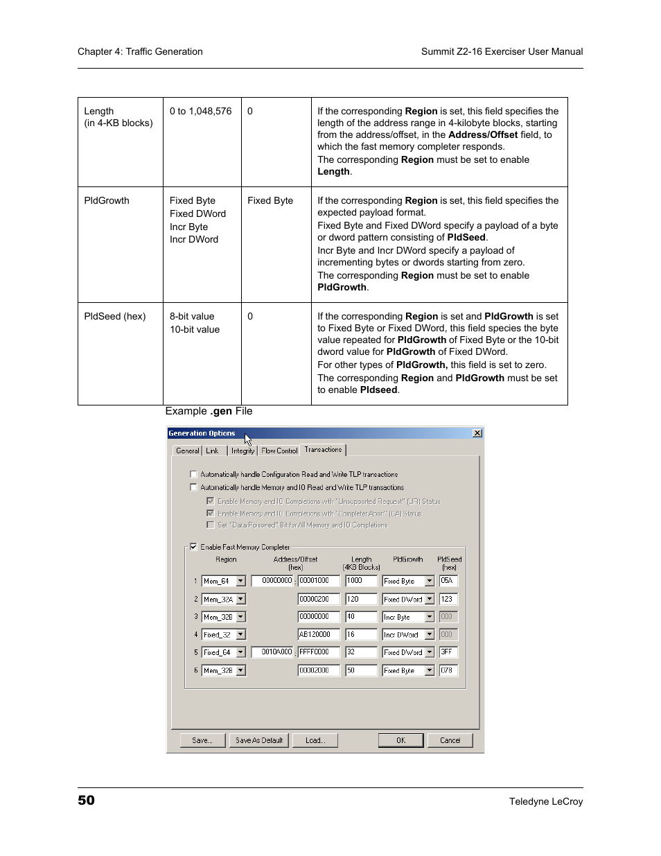 Teledyne LeCroy Summit Z2-16 PCI Express Multi-lane Exerciser User Manual User Manual | Page 54 / 84